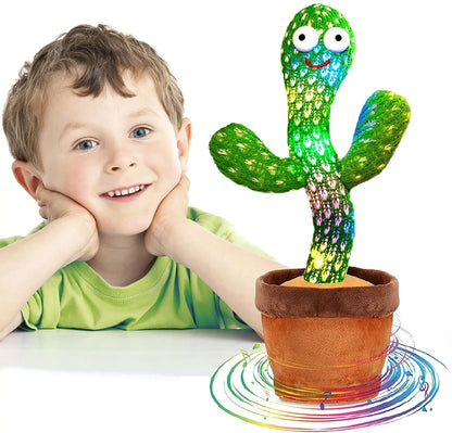 Dancing Cactus Plush Toy Doll Electronic Recording Shake With Song Funny Gift US