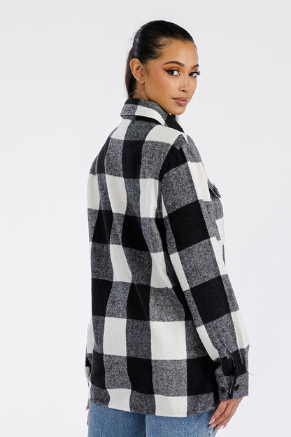 Boyfriend Oversized Soft Flannel Shacket