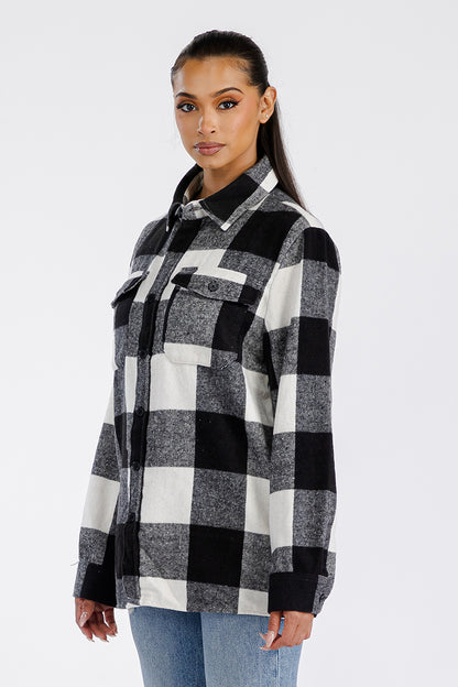 Boyfriend Oversized Soft Flannel Shacket