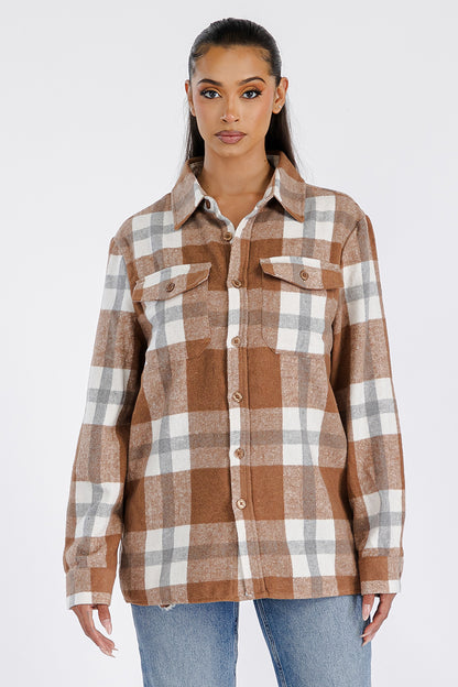 Boyfriend Oversized Soft Flannel Shacket