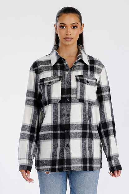 Boyfriend Oversized Soft Flannel Shacket