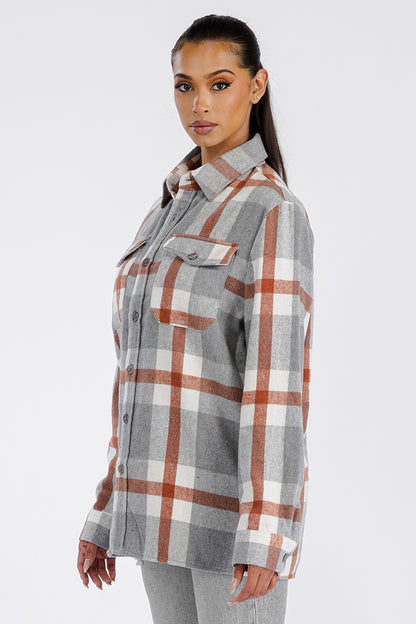 Boyfriend Oversized Soft Flannel Shacket