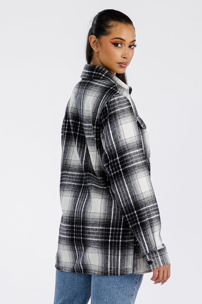 Boyfriend Oversized Soft Flannel Shacket