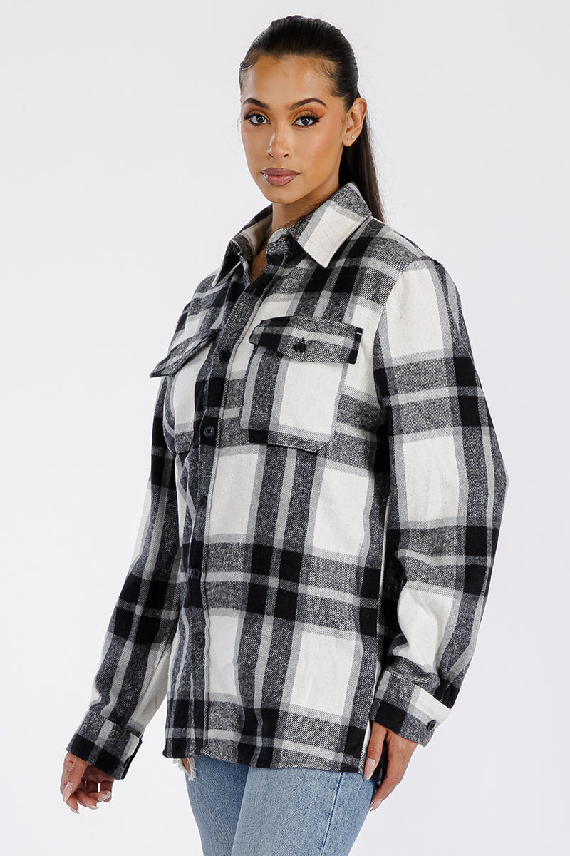 Boyfriend Oversized Soft Flannel Shacket