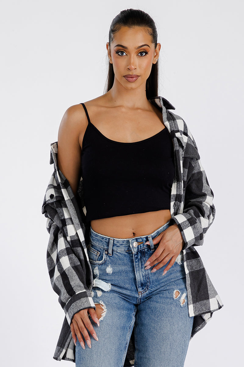 Boyfriend Oversized Soft Flannel Shacket