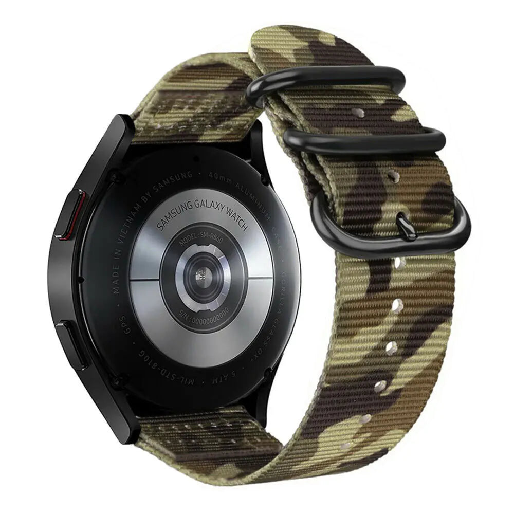 18mm 20mm 22mm Durable Military Woven Nylon Wrist Watch Band Quick Release Strap